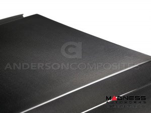 Ford Mustang Cowl Hood - Carbon Fiber - Type CJ - (2010-2012) Ford Mustang Cowl Hood - Carbon Fiber - Type CJ - (2010-2012)